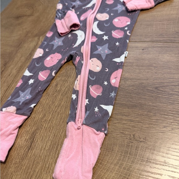 Little Sleepies To The Moon And Back Bamboo Footie - Picture 3 of 6